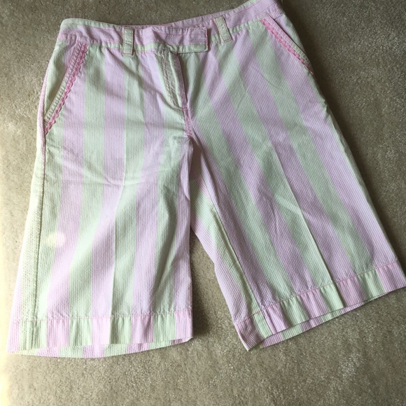Lilly Pulitzer Pants - Lilly Pulitzer Striped Seersucker Shorts